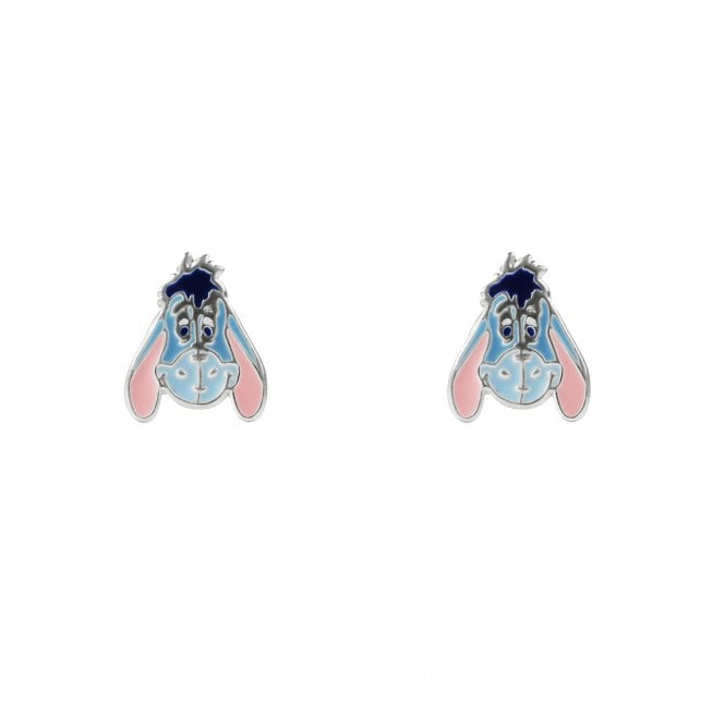 Disney Jewellery Disney Winnie The Pooh Eeyore Enamel Stud Earrings 0.9 x 0.8cm