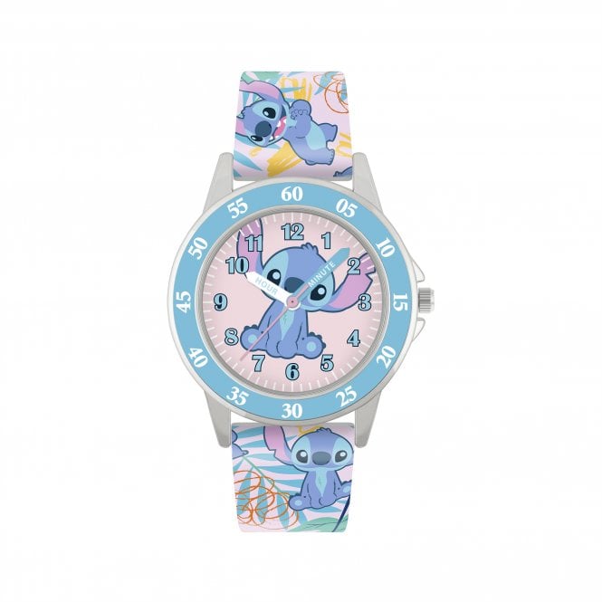 Disney Watches Lilo & Stitch Time Teacher Multicoloured Silicone Strap Watch