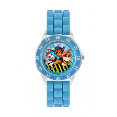 Paw Patrol Time Teacher Blue Silicone Strap Watch 