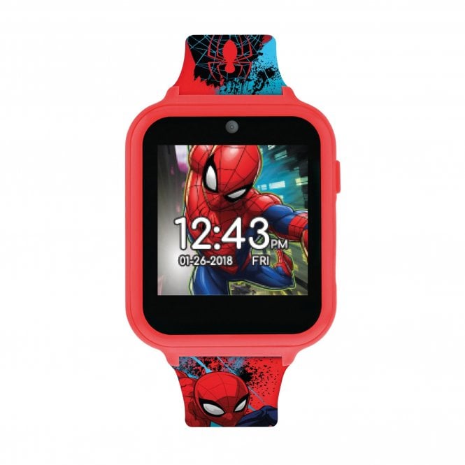 Disney Watches Spiderman Digital Multicoloured Silicone Strap Interactive Watch