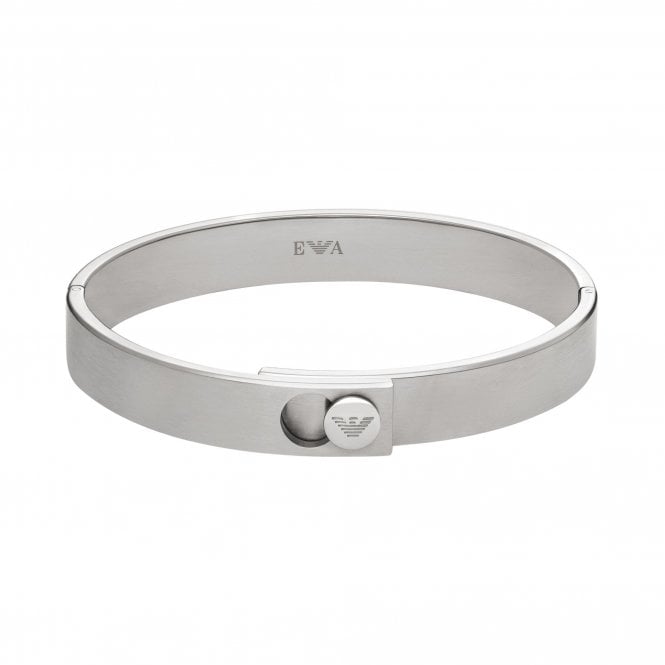 Emporio Armani Jewellery Emporio Armani Gents Couple Locked Stainless Steel Bracelet 0.9cm, 18.5cm