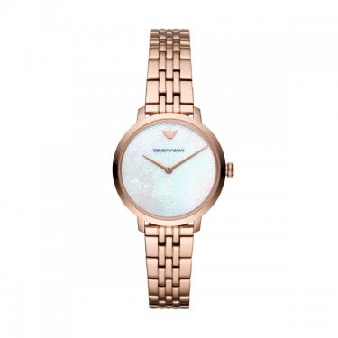 Emporio Armani Ladies Modern Slim Rose Gold Watch