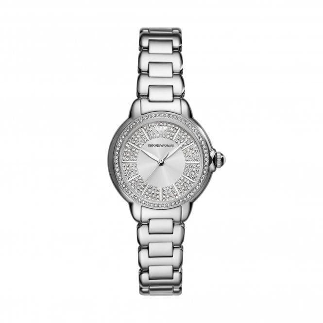 Emporio Armani Watches Emporio Armani Ladies Mia CZ Dial Stainless Steel Watch