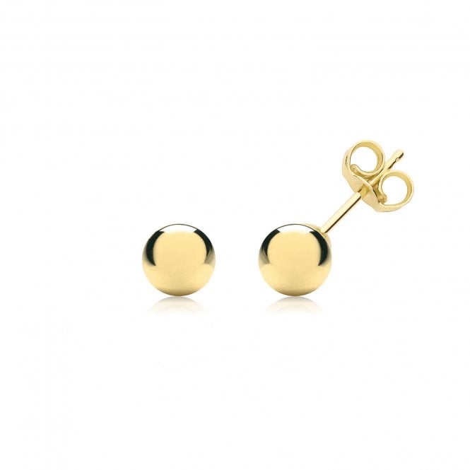 Faith 9ct Gold 9ct Yellow Gold Ball Stud Earrings 0.5cm, 0.30g
