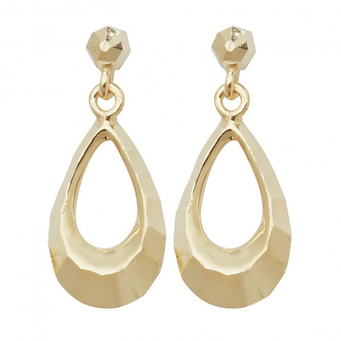 Faith 9ct Gold 9ct Yellow Gold Open Teardrop Drop Earrings 0.80g, 0.6 x 1.5cm