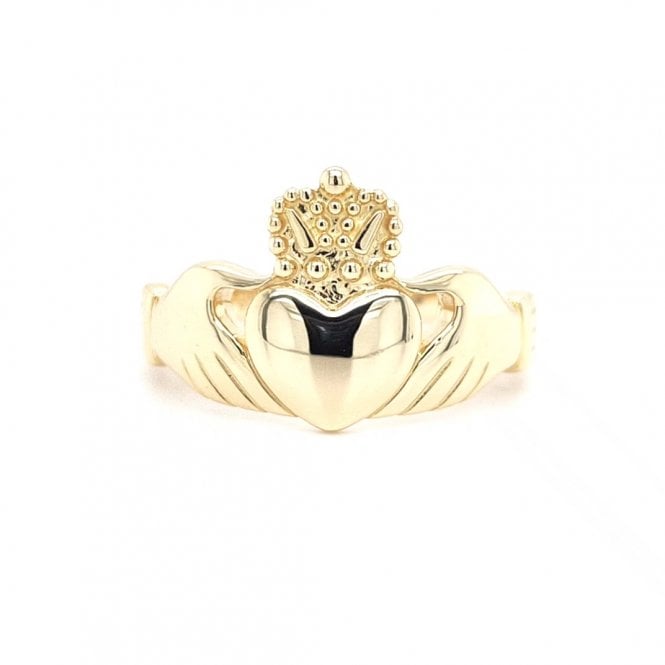 Faith 9ct Gold  Large Plain Claddagh Ring
