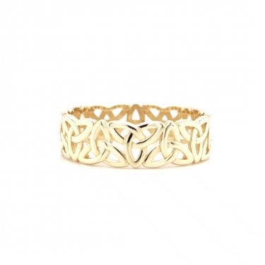 Faith 9ct Gold Trinity Knot Band Ring