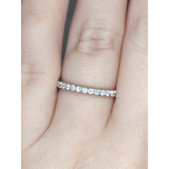 Faith Diamonds Platinum 0.45ct D/E Colour Total Round Brilliant Cut Claw Set LAB Grown Diamond Certified Ring