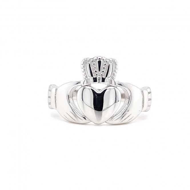 Faith Sterling Silver  Plain Claddagh Ring 