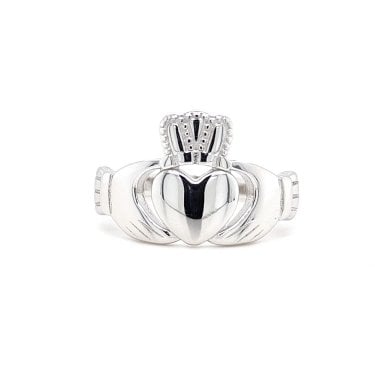 Faith Sterling Silver Plain Claddagh Ring 