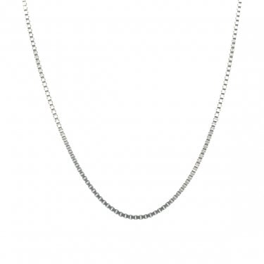 Sterling Silver Box Chain 16-18 inch