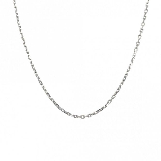 Faith Sterling Silver Sterling Silver Faceted Belcher Chain 16-18 inch