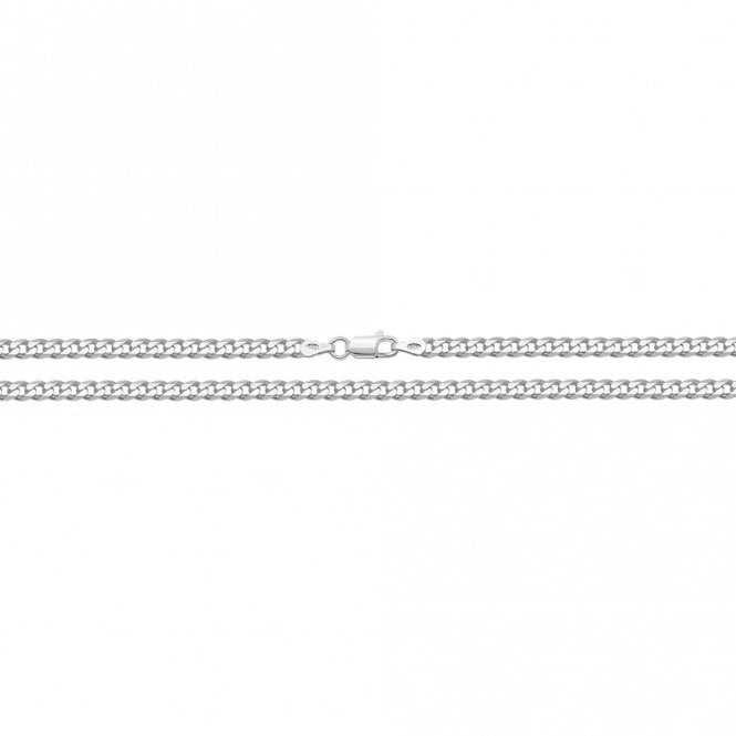 Faith Sterling Silver Sterling Silver Gents Light Curb Chain 20 inch 10.6g