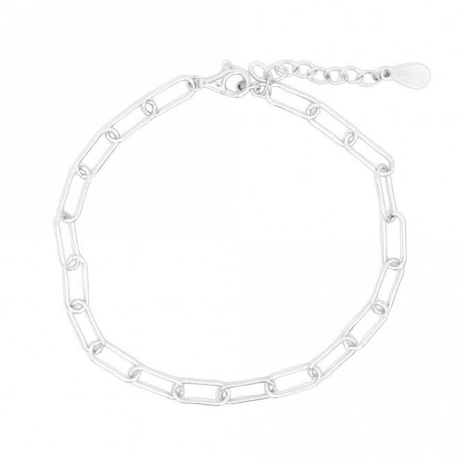 Faith Sterling Silver Sterling Silver Paperclip Chain Bracelet 17+3cm