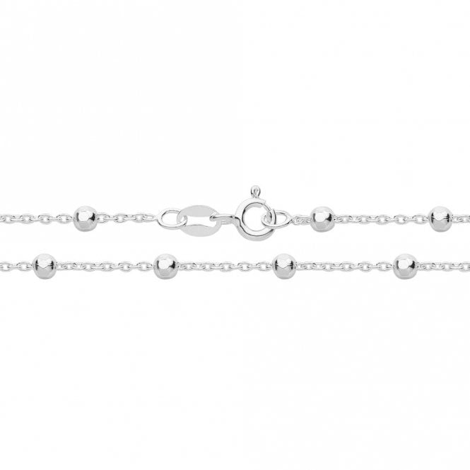Faith Sterling Silver Sterling Silver Rolo & Bead Chain 16 inch 3.5g