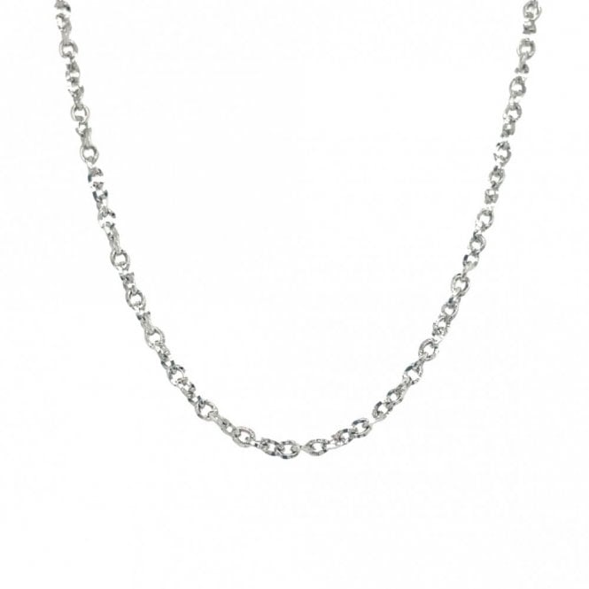 Faith Sterling Silver Sterling Silver Rolo Chain 16-18 inch
