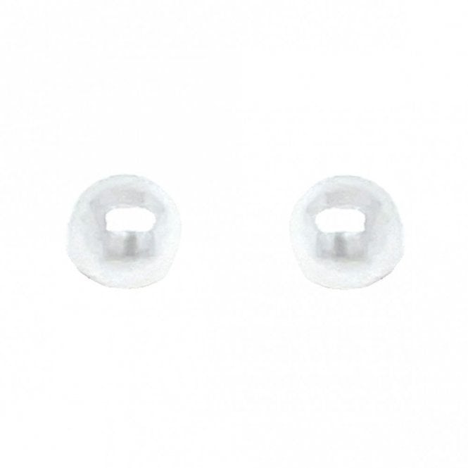 Faith Sterling Silver Sterling Silver Small Pearl Stud Earrings 3x3mm