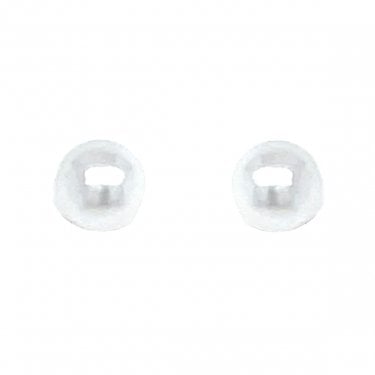 Sterling Silver Small Pearl Stud Earrings 3x3mm
