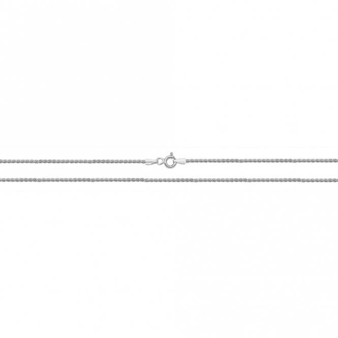 Faith Sterling Silver Sterling Silver Spiga Chain 18 inch 3.2g