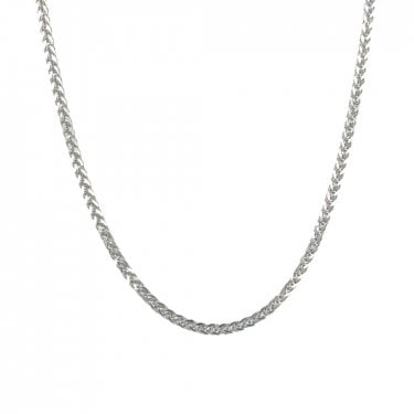 Sterling Silver Wheat Chain 16-18 inch