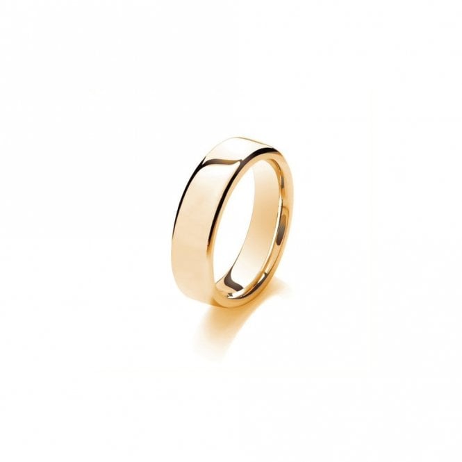 Faith Wedding Rings 9ct Soft Court Medium Weight 8.80g 6mm Ring  (All Sizes Available To Order and Also Available in White Gold and Rose Gold)