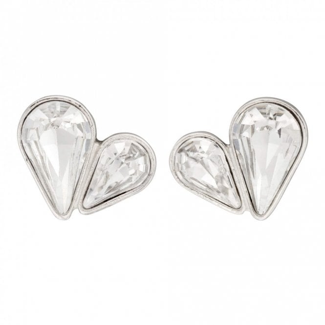 Fiorelli  Sterling Silver Heart CZ Earrings