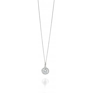 Fiorelli Sterling Silver Round CZ Necklace