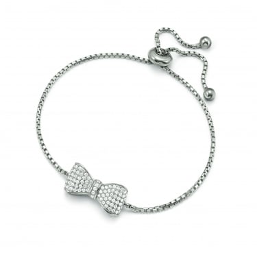 Foli Follie Silver Bow Bracelet