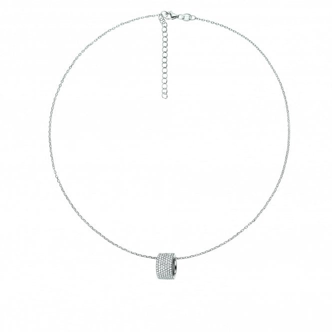 Folli Follie  Silver Hoop Pendant
