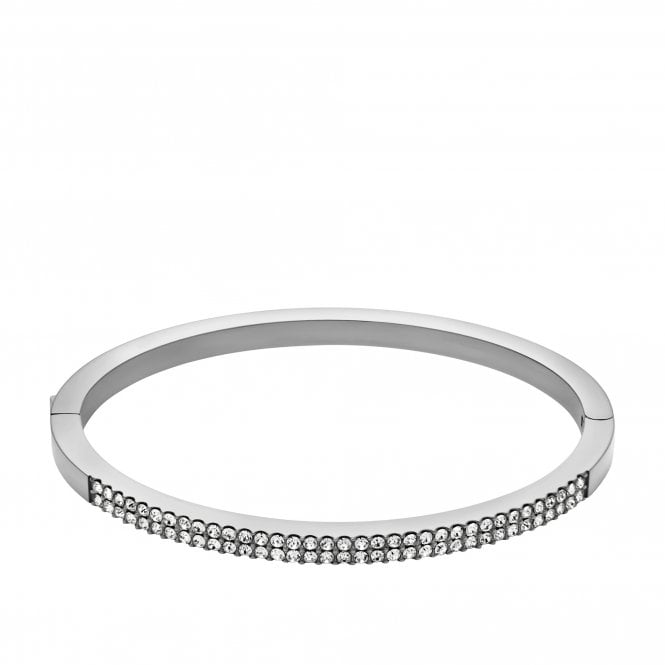 Fossil Jewellery Fossil Ellis Pavé Glitz Stainless Steel Bangle 6.1 x 5cm