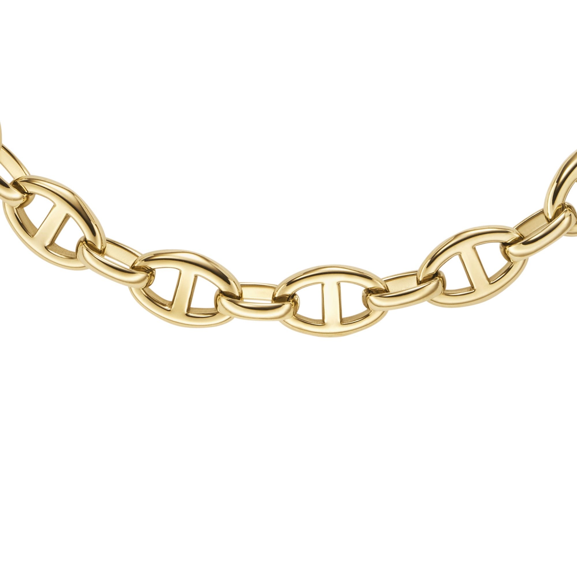 Fossil Jewellery Fossil Heritage D Link Gold Tone Stainless Steel