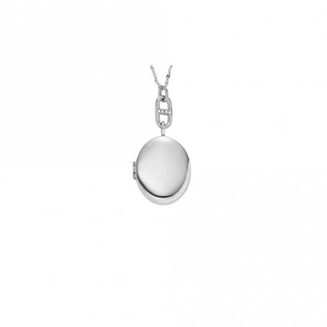 Fossil Jewellery Fossil Locket Collection Stainless Steel Chain 16-18