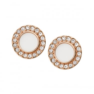 Fossil Rose Gold Classics Earrings