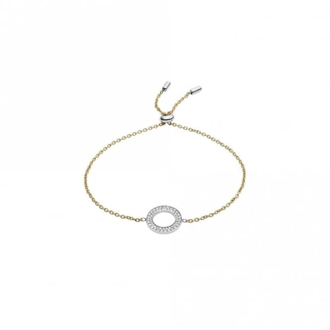 Fossil Jewellery Fossil Vintage Glitz Yellow Gold Bracelet