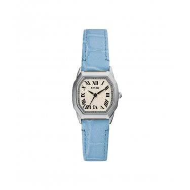 Fossil Ladies Harlow Blue Leather Strap Watch