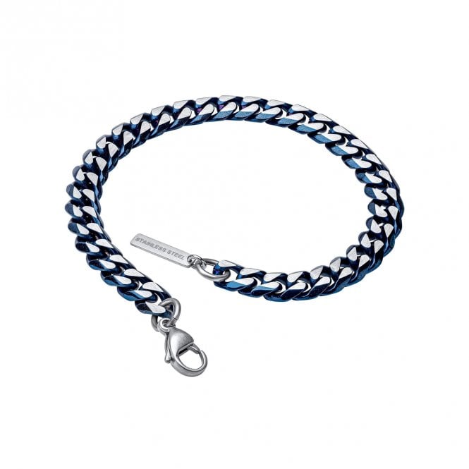 Fred Bennett  Blue Curb Chain Bracelet 21.5cm