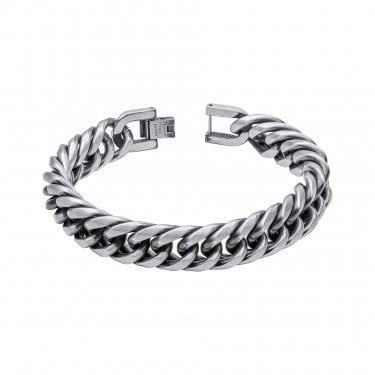 Fred Bennett Oxidised Heavy Weight Foxtail Bracelet 21.5cm