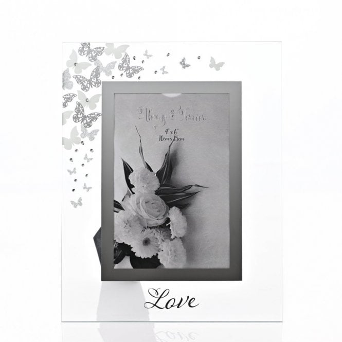 Gifts Always and Forever Glass Frame Butterflies 4