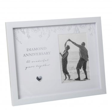 Amore Diamond 60th Anniversary Photo Frame 4"x6"