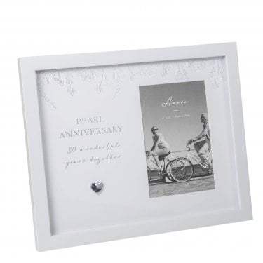 Amore Pearl Anniversary Photo Frame 4"x6"