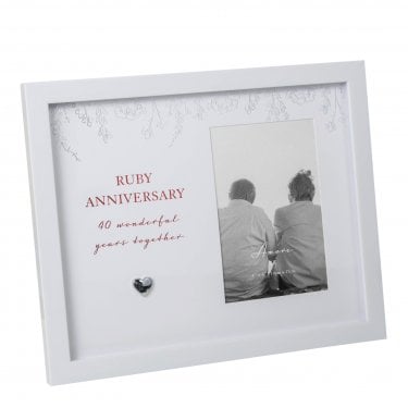 Amore Ruby Anniversary Photo Frame 4"x6"