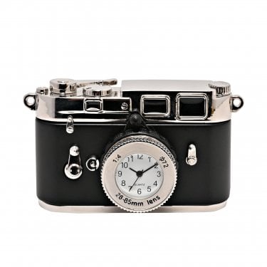 Miniature Camera Clock 4.6cm x 7.3cm x 3.9cm