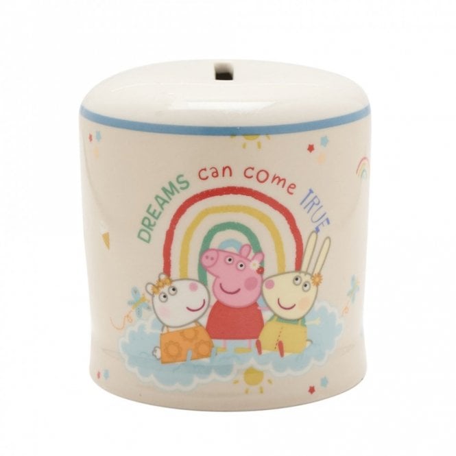 Gifts Peppa Pig Ceramic Money Box 8.9cm x 8.3cm x 8.3cm