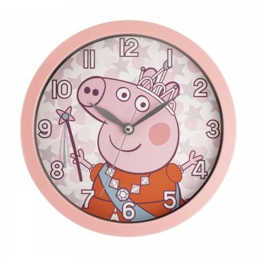 Peppa Pig Pink Wall Clock 25cm 