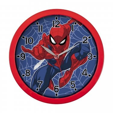 Spider Man Red Wall Clock 25cm 