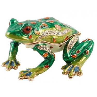 Treasured Trinkets - Frog About to Jump 37 x 61mm