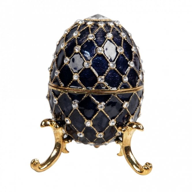 Gifts Treasured Trinkets - Large Blue Egg 100 x 65mm