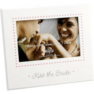 Widdop Petite Kiss The Bride Photo Frame 6" x 4"
