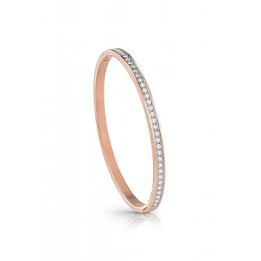 Guess Color My Day Rose Gold Tone CZ Bangle
