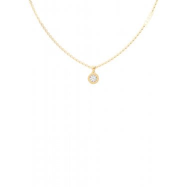 Guess Color My Day Yellow Gold Tone 16-18" Necklace